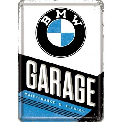 BMW Garage Garaż Szyld Tablica 14x10 Pocztówka